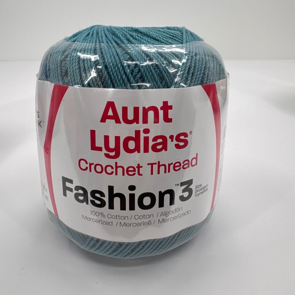 Aunt Lydia's Fashion 3 Crochet Thread Lot 7 Assorted Colors 100% Cotton 150 Yard - Picture 4 of 16